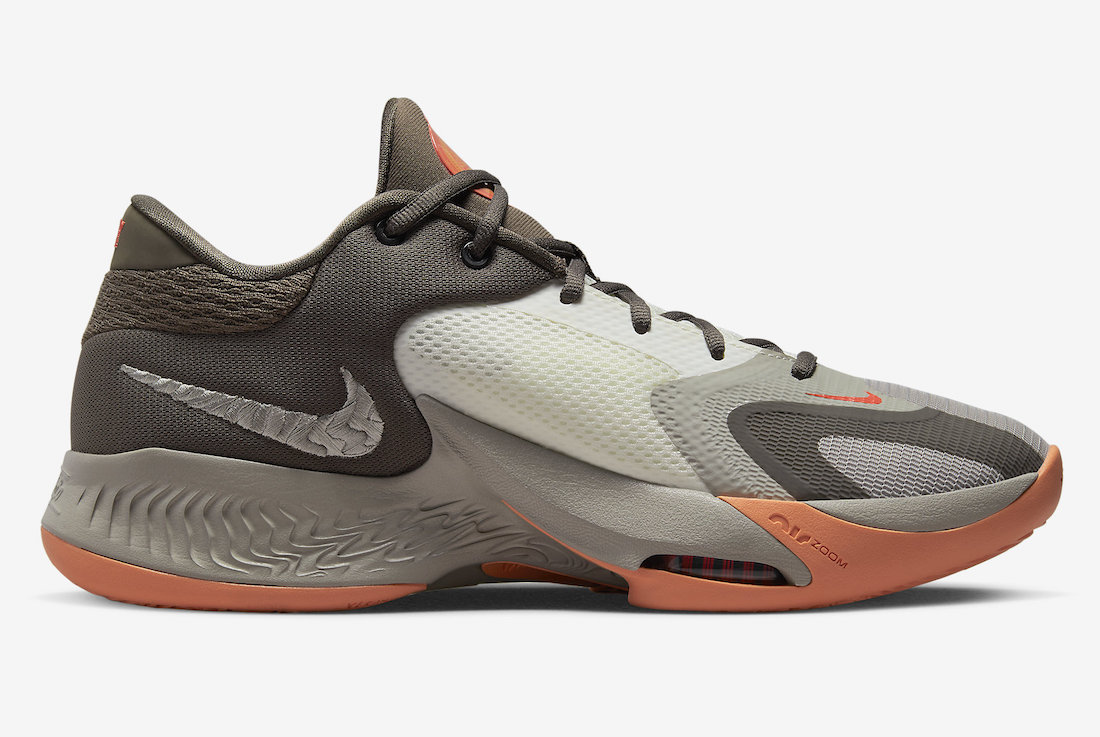 Nike Zoom Freak 4 Ironstone Orange Trance Cobblestone Sail DJ6149-003 Release Date