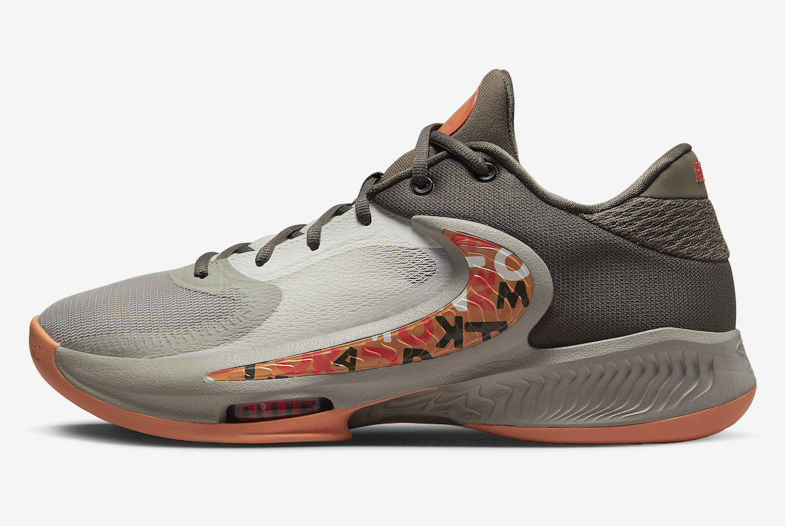 Nike Zoom Freak 4 Ironstone Orange Trance Cobblestone Sail DJ6149-003 Release Date