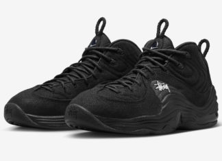 Stussy x Nike Air Penny 2 “Black “的官方照片