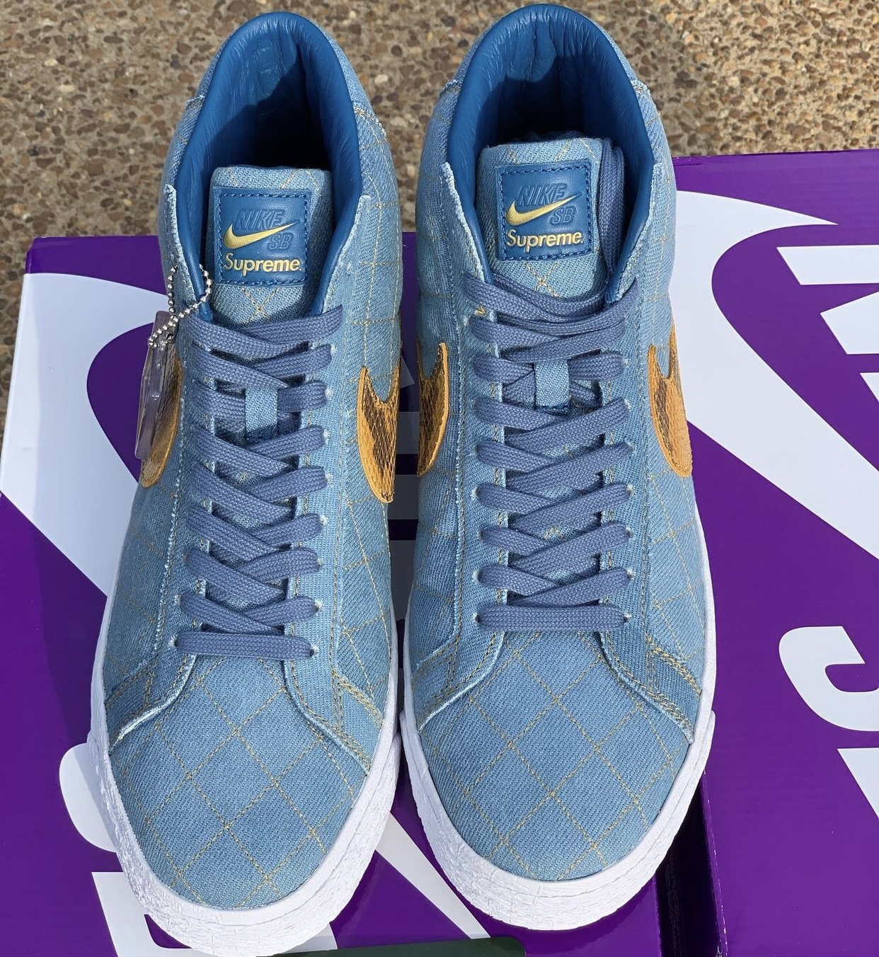 Supreme Nike SB Blazer Mid Industrial Blue DX8421-400 Release Date