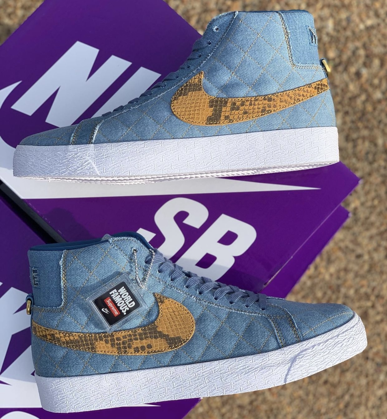 Supreme Nike SB Blazer Mid Industrial Blue DX8421-400 Release Date