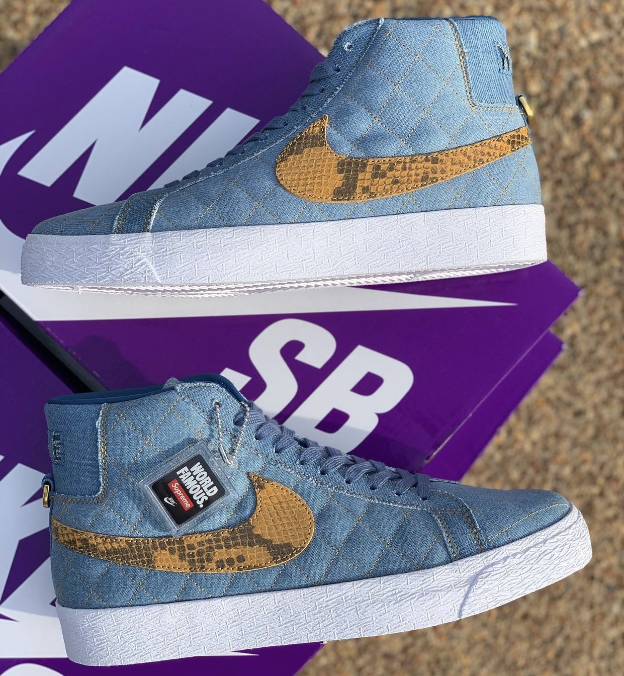 Supreme Nike SB Blazer Mid Industrial Blue DX8421-400 Release Date