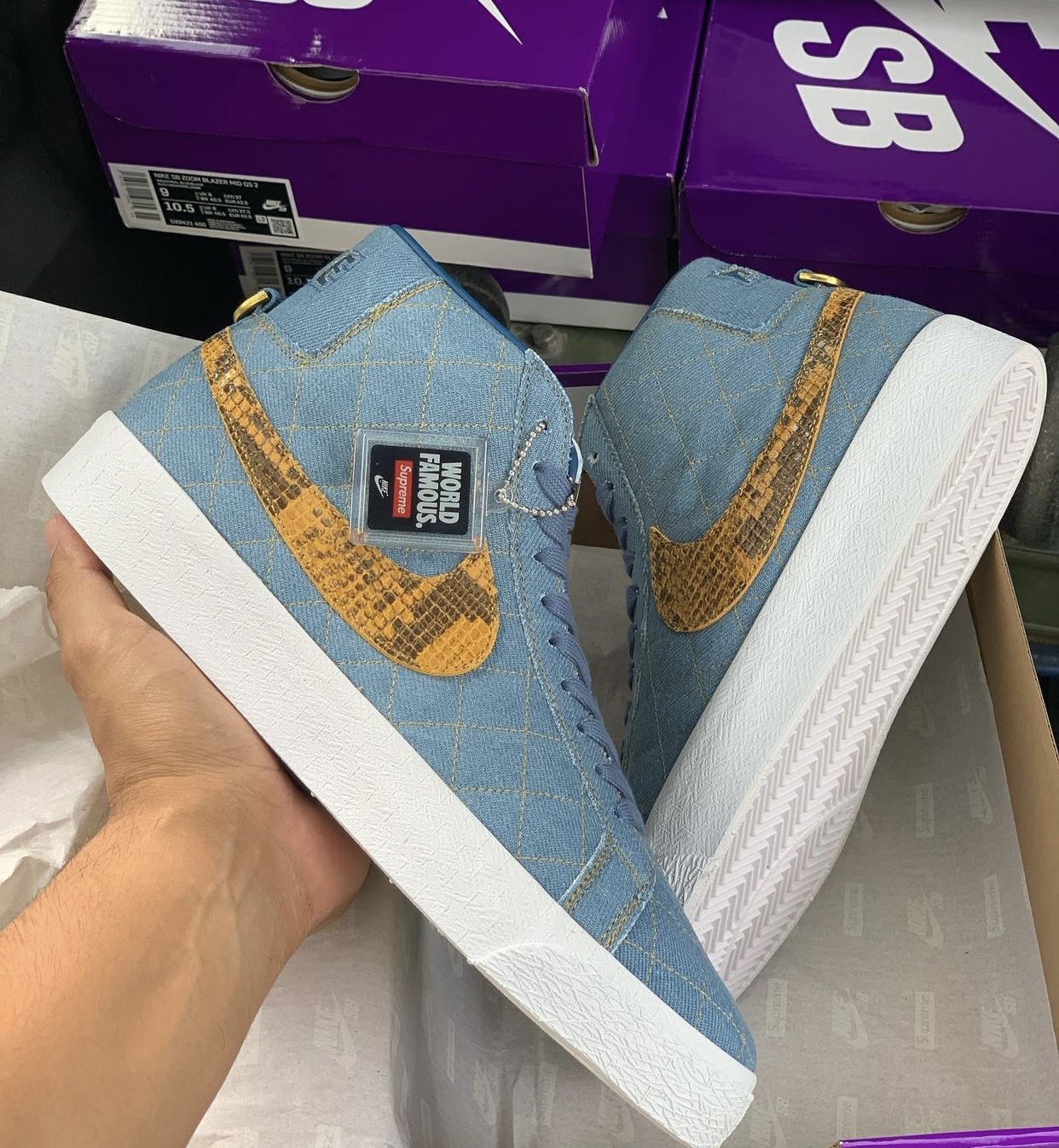 Supreme Nike SB Blazer Mid Industrial Blue DX8421-400 Release Date