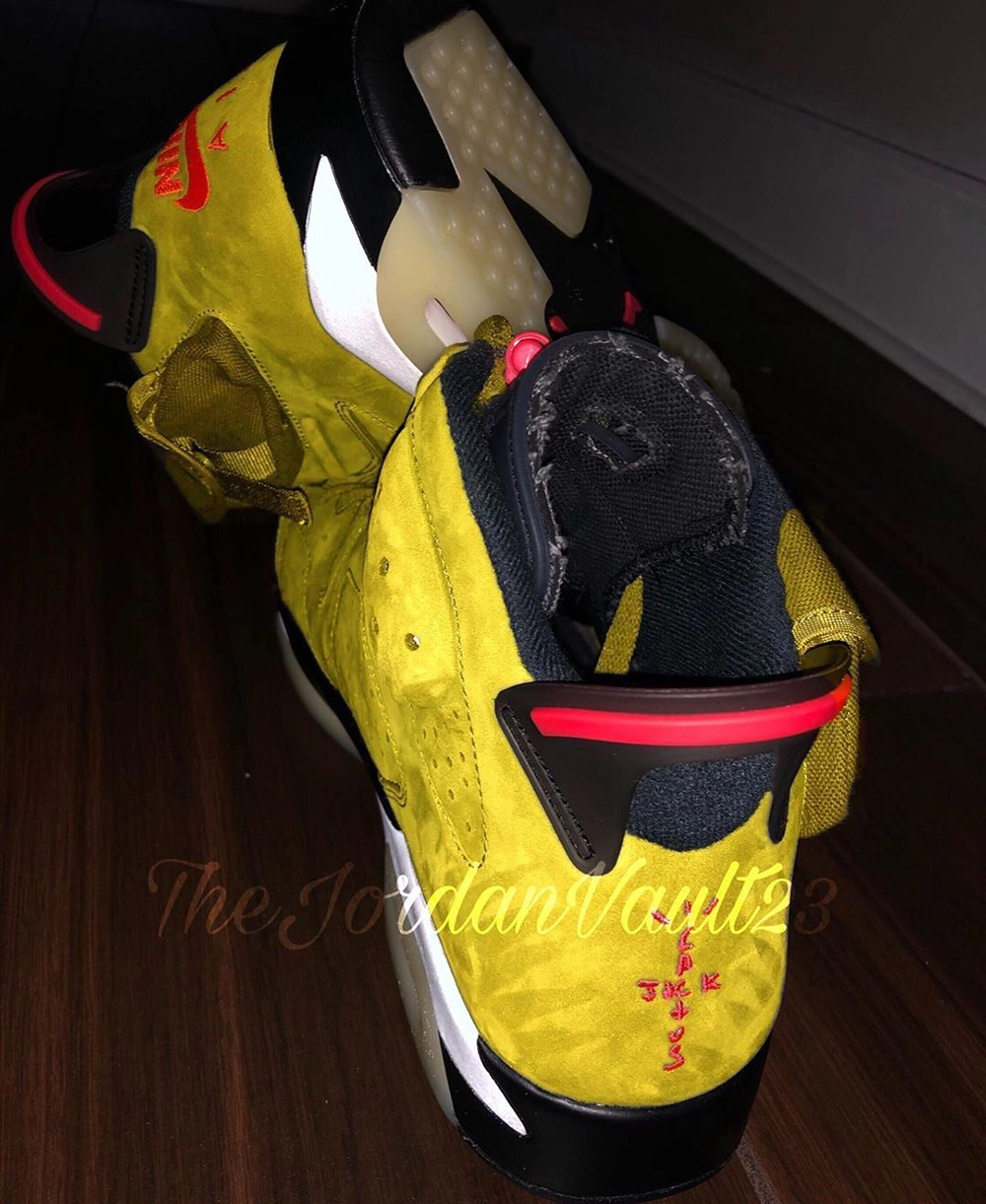 Travis Scott Air Jordan 6 Yellow Cactus Jack Sample Release Date Travis Scott Air Jordan 6 Yellow Cactus Jack Sample Release Date