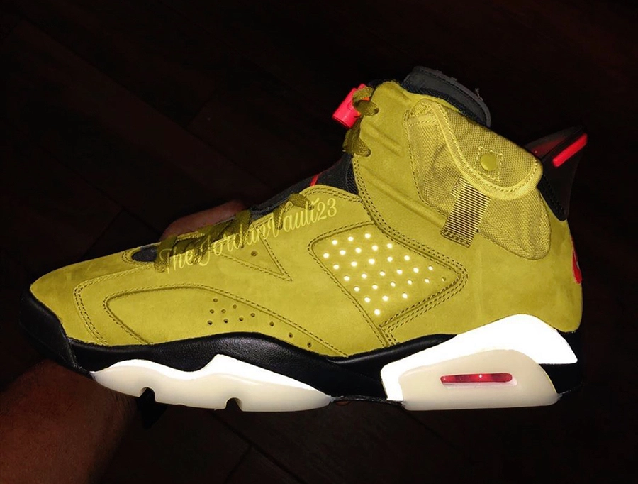 Travis Scott Air Jordan 6 Yellow Cactus Jack Sample Release Date