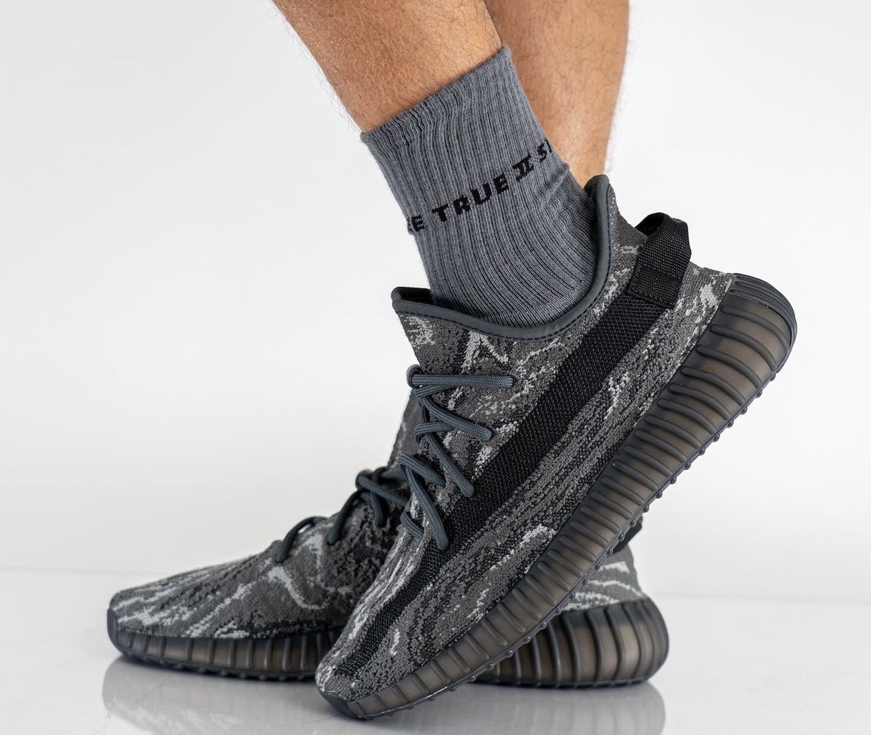 adidas Yeezy Boost 350 V2 MX Grey Release Date On-Feet adidas Yeezy Boost 350 V2 MX Grey Release Date On-Feet