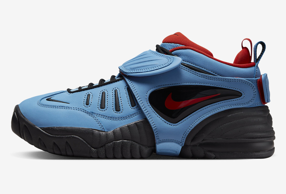 AMBUSH Nike Air Adjust Force University Blue Habanero Red Black DM8465-400 Release Date