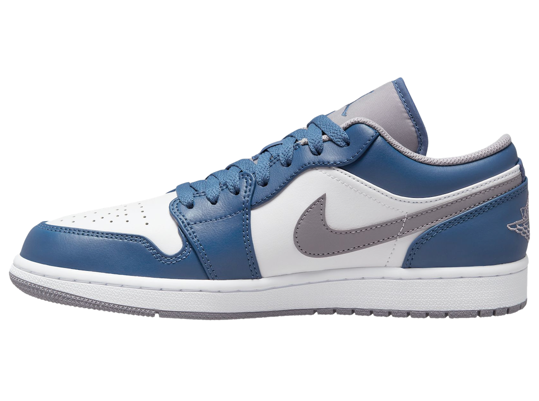 Air Jordan 1 Low White Blue Grey 553558-412 Release Date