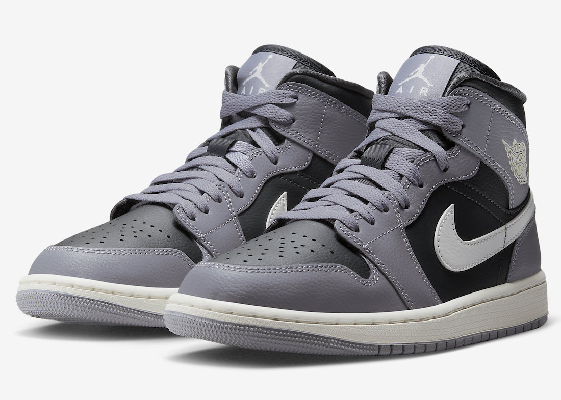 Air Jordan 1 Mid Cement Grey Sail Anthracite BQ6472-022 Release Date