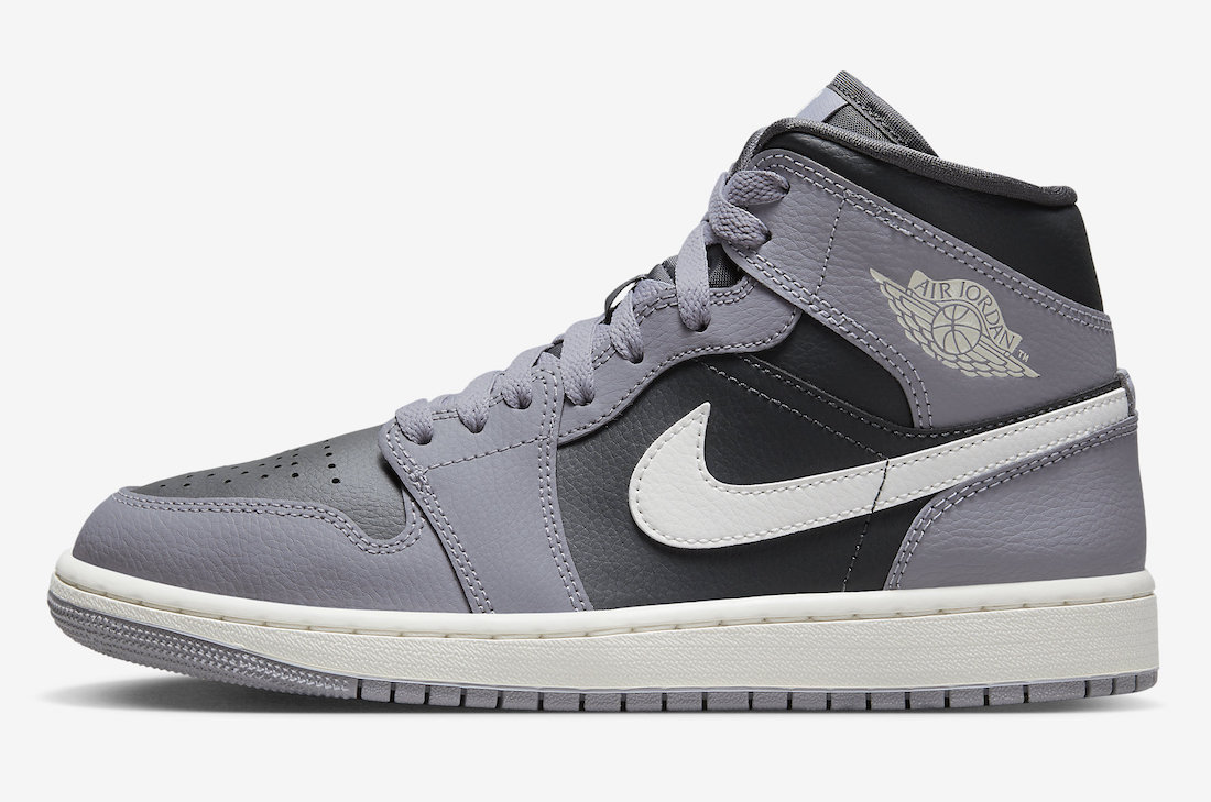 Air Jordan 1 Mid Cement Grey Sail Anthracite BQ6472-022 Release Date