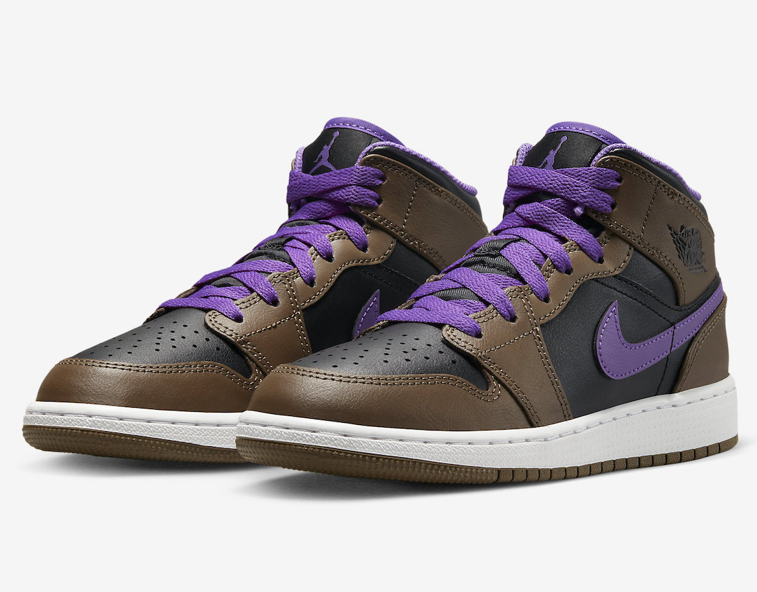 Air Jordan 1 Mid Palomino Wild Berry Black DQ8423-215 Release Date