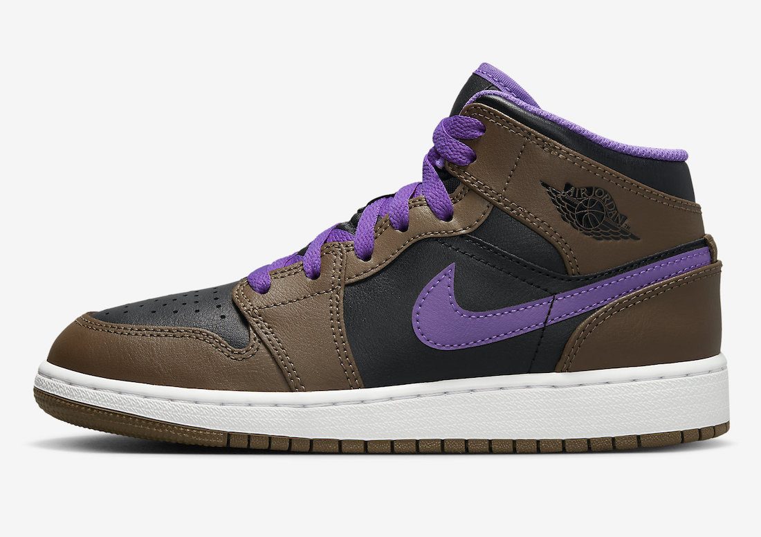 Air Jordan 1 Mid Palomino Wild Berry Black DQ8423-215 Release Date