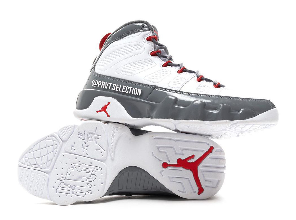 Air Jordan 9 Fire Red Cool Grey CT8019-162 Release Date