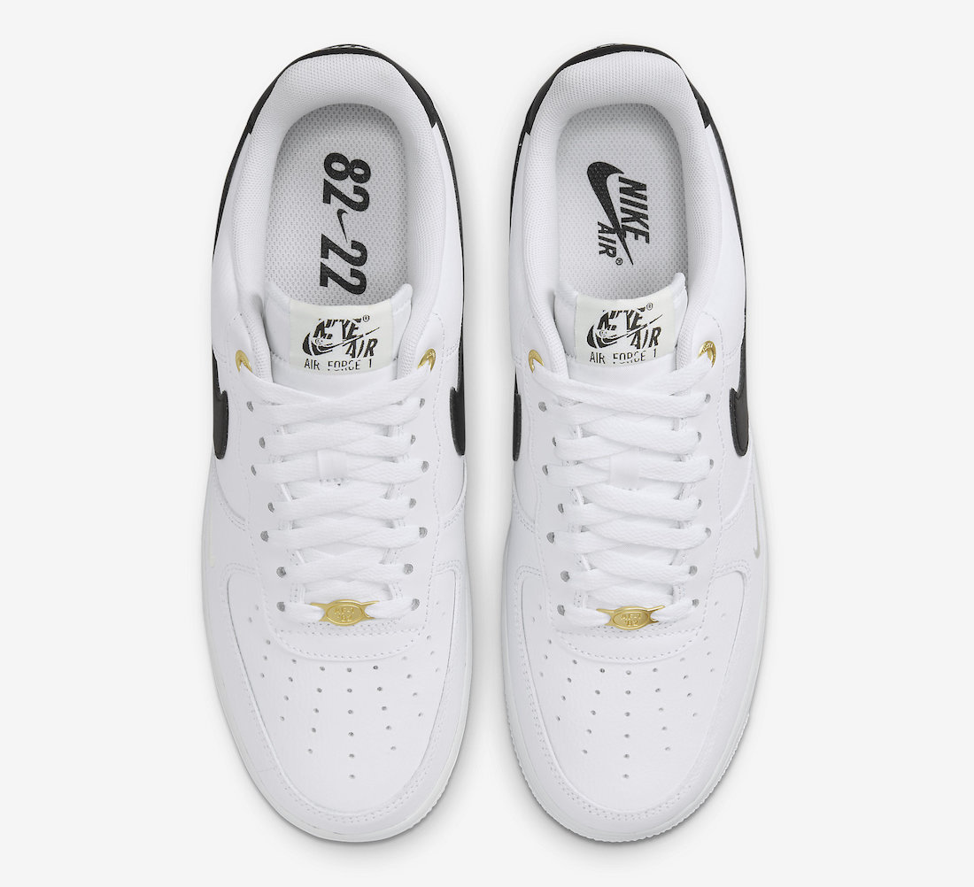 Nike Air Force 1 Low 40th Anniversary White Black DQ7658-100 Release Date