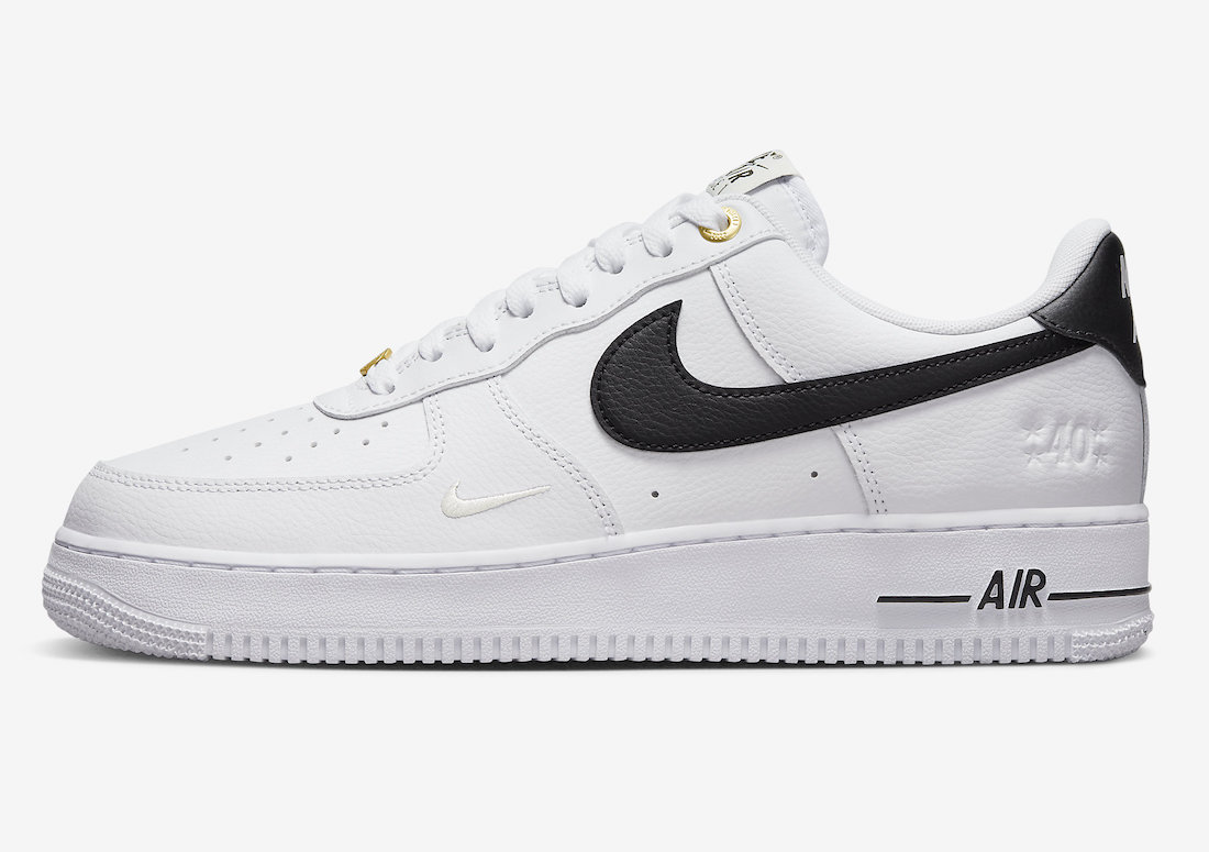 Nike Air Force 1 Low 40th Anniversary White Black DQ7658-100 Release Date