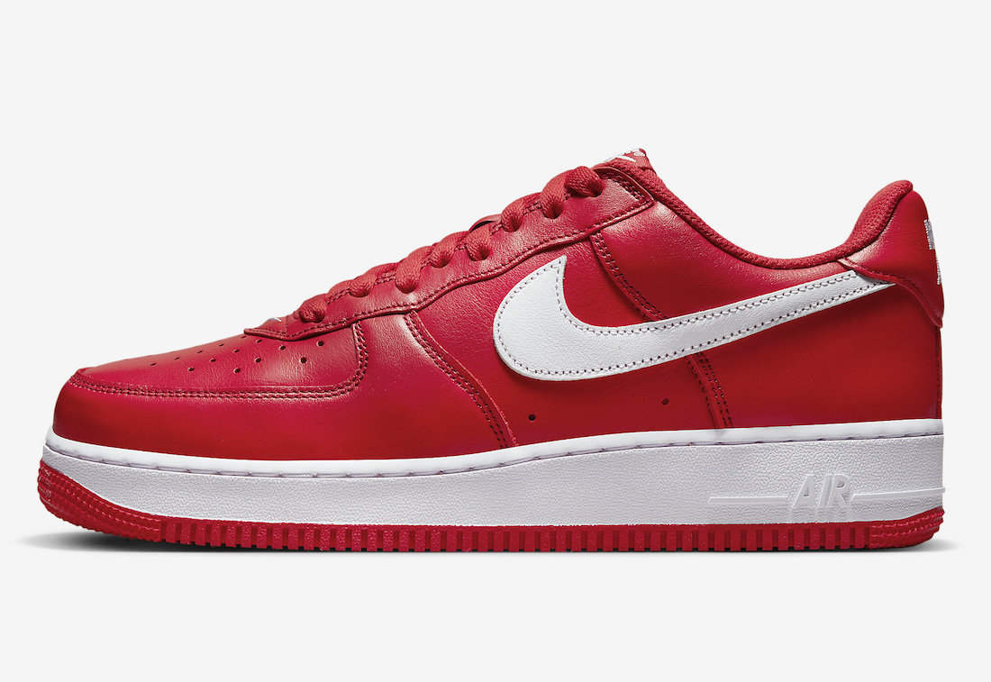 Nike Air Force 1 Low Color of the Month Red White FD7039-600 Release Date