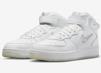 耐克Air Force 1 Mid Jewel以 “Summit White “的形式出现。