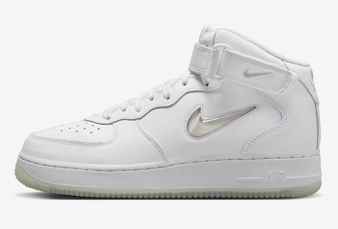 Nike Air Force 1 Mid Jewel Summit White Light Bone DZ2672-101 Release Date