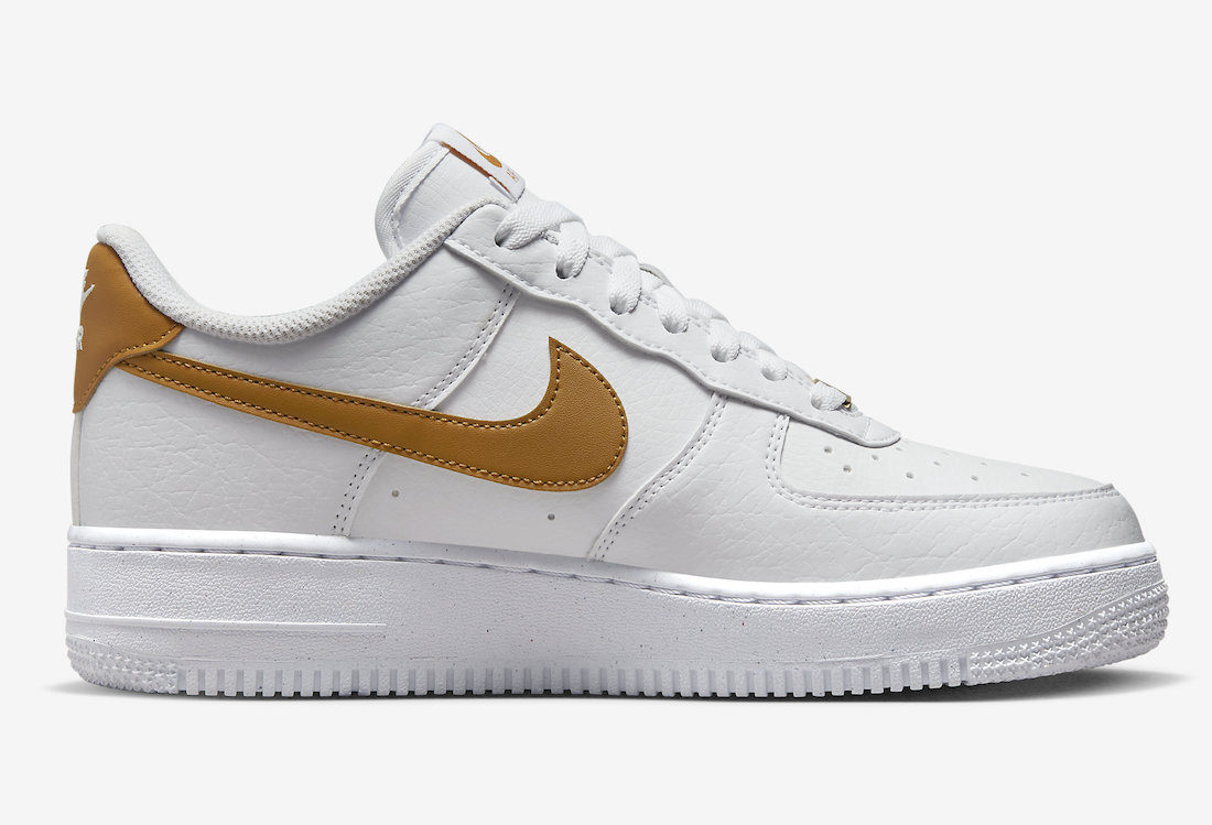 Nike Air Force 1 Next Nature White Gold Suede DN1430-104 Release Date