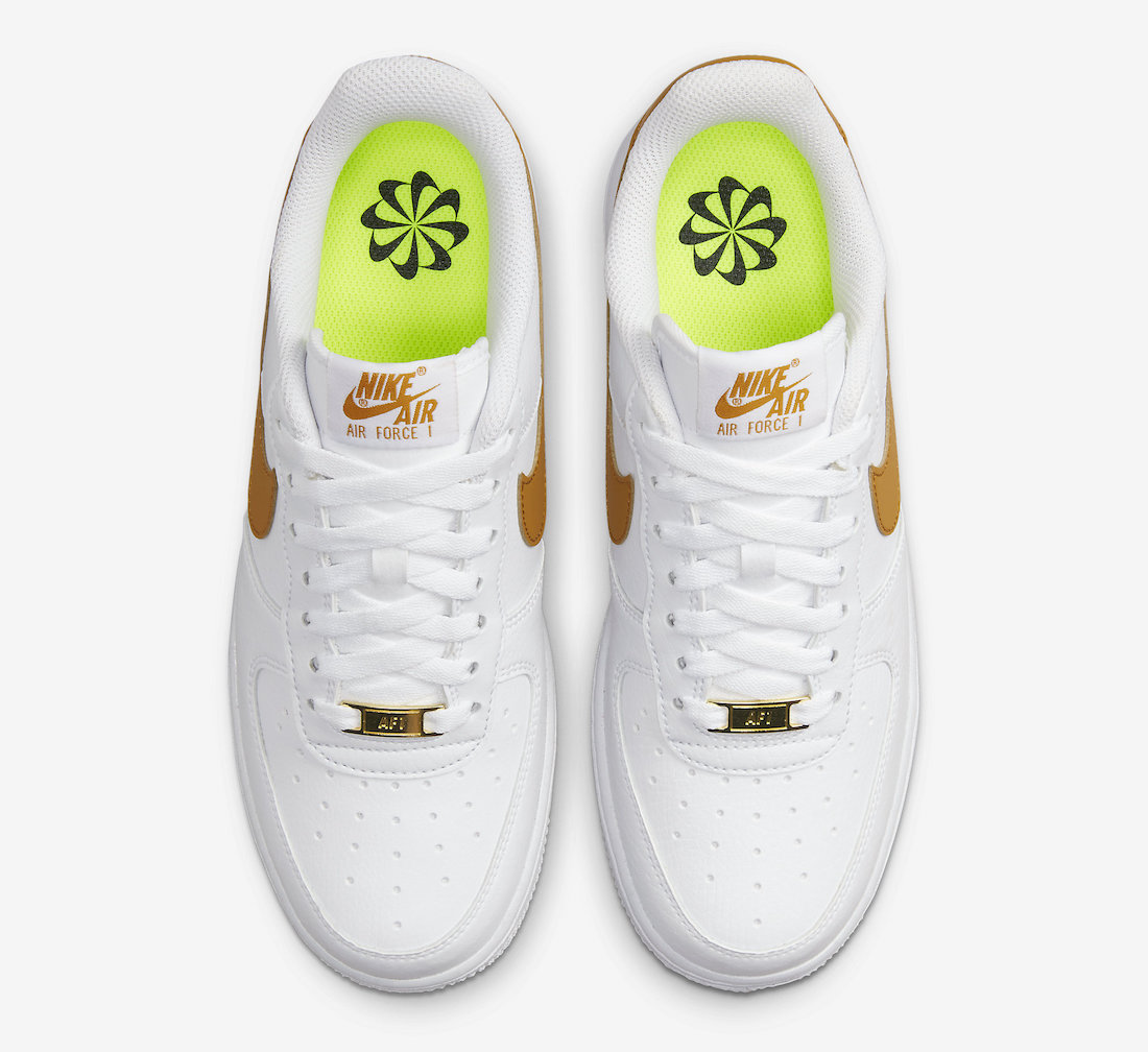 Nike Air Force 1 Next Nature White Gold Suede DN1430-104 Release Date