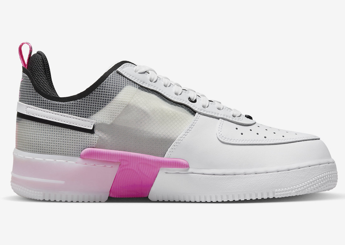 Nike Air Force 1 React White Black Pink DV0808-100 Release Date Nike Air Force 1 React White Black Pink DV0808-100 Release Date
