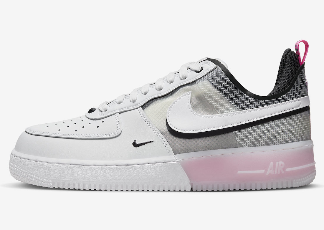 Nike Air Force 1 React White Black Pink DV0808-100 Release Date Nike Air Force 1 React White Black Pink DV0808-100 Release Date