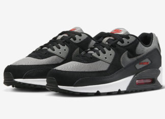 耐克Air Max 90的红色品牌细节