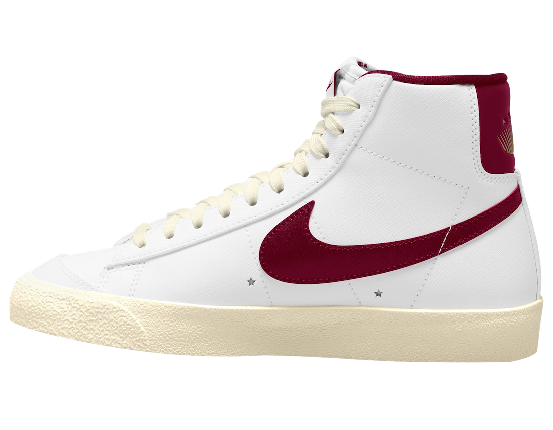 Nike Blazer Mid Summit White Team Red Muslin Metallic Gold DV7003-100 Release Date