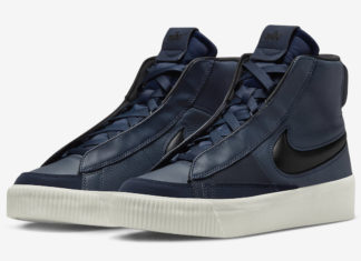 耐克Blazer Mid Victory出现在海军。