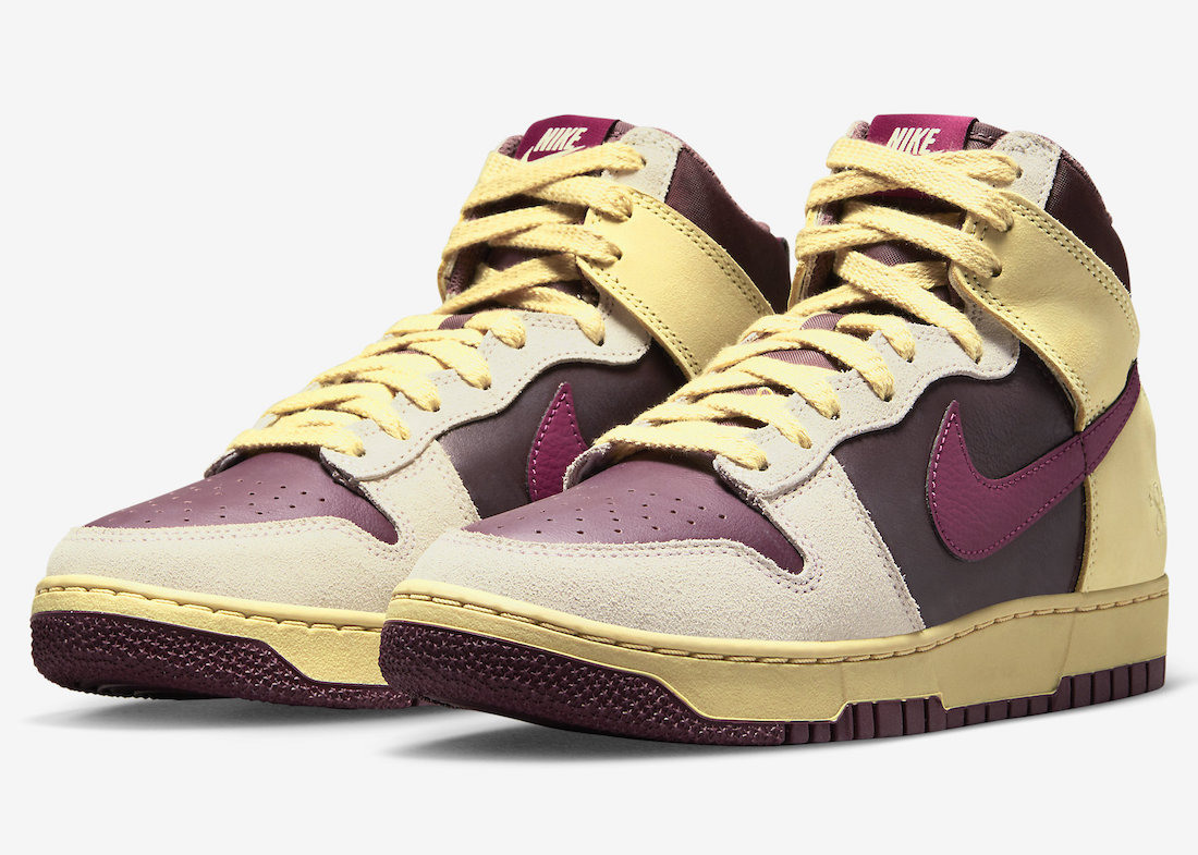 Nike Dunk High 1985 Alabaster Rosewood Earth Night Maroon FD0794-700 Release Date