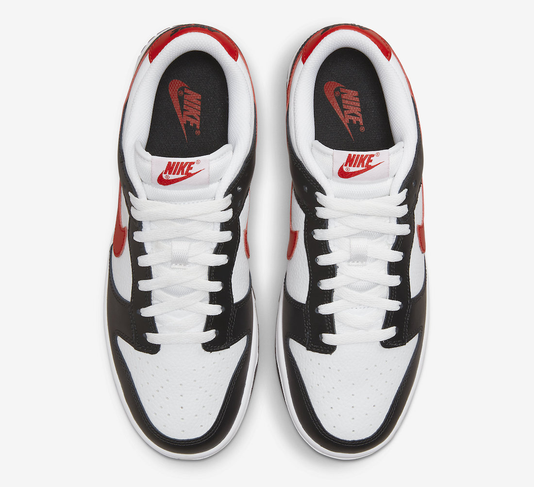 Nike Dunk Low Black White Red Release Date