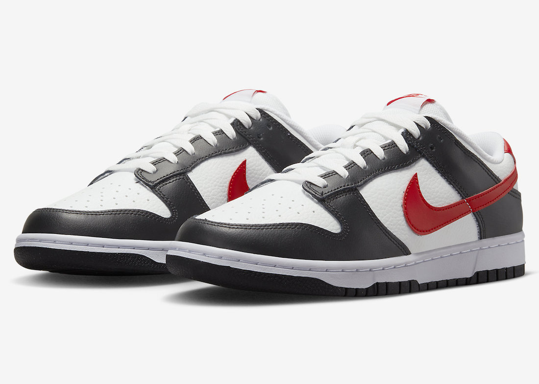 Nike Dunk Low Black White Red Release Date