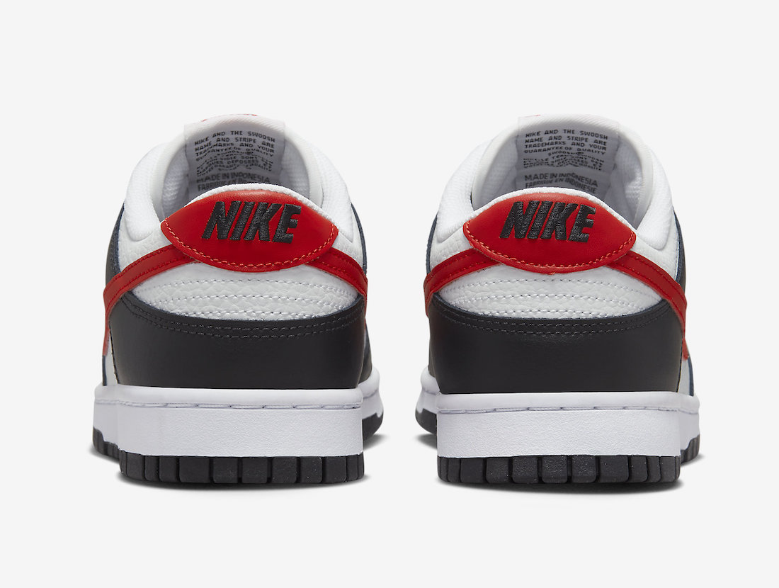 Nike Dunk Low Black White Red Release Date