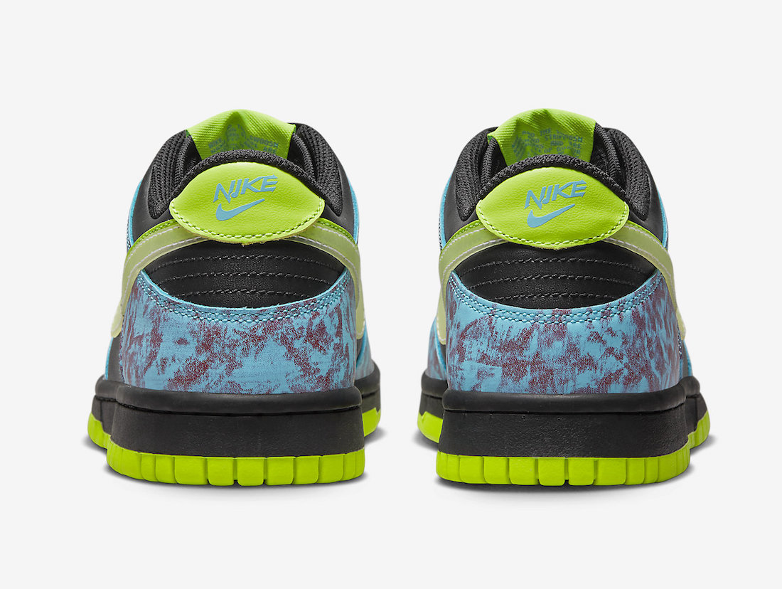 Nike Dunk Low GS Acid Wash Black Volt Baltic Blue DV1694-900 Release Date