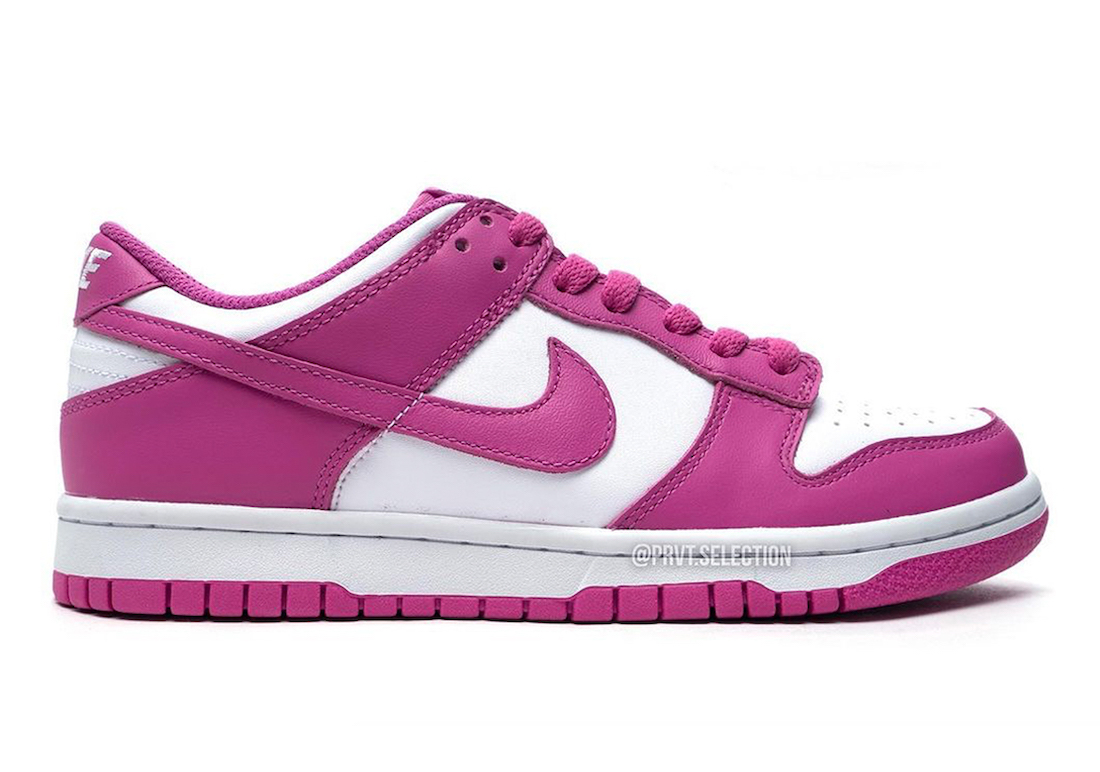 Nike Dunk Low GS Active Fuchsia FJ0704-100 Release Date