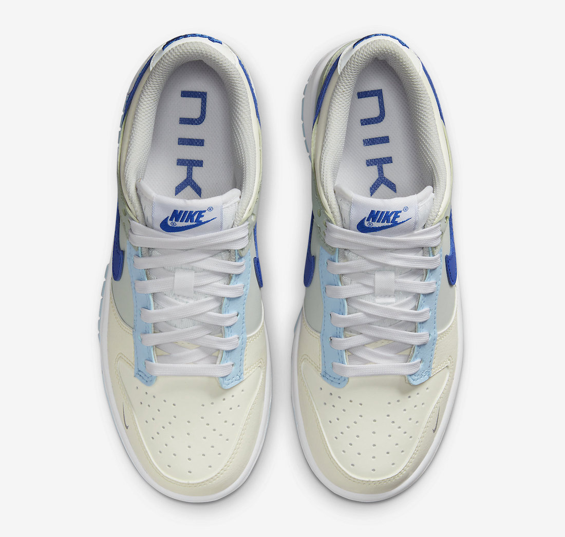 Nike Dunk Low GS Ivory Hyper Royal White Photon Dust Grey Fog FB1843-141 Release Date