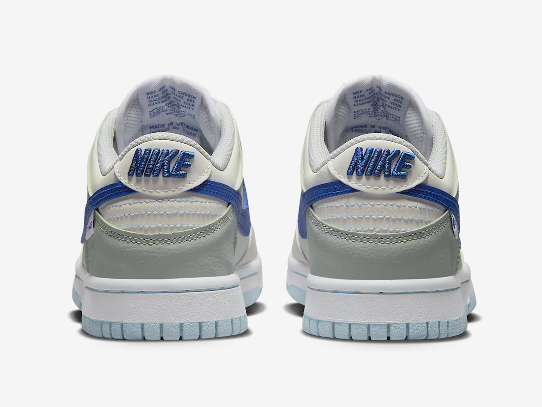 Nike Dunk Low GS Ivory Hyper Royal White Photon Dust Grey Fog FB1843-141 Release Date