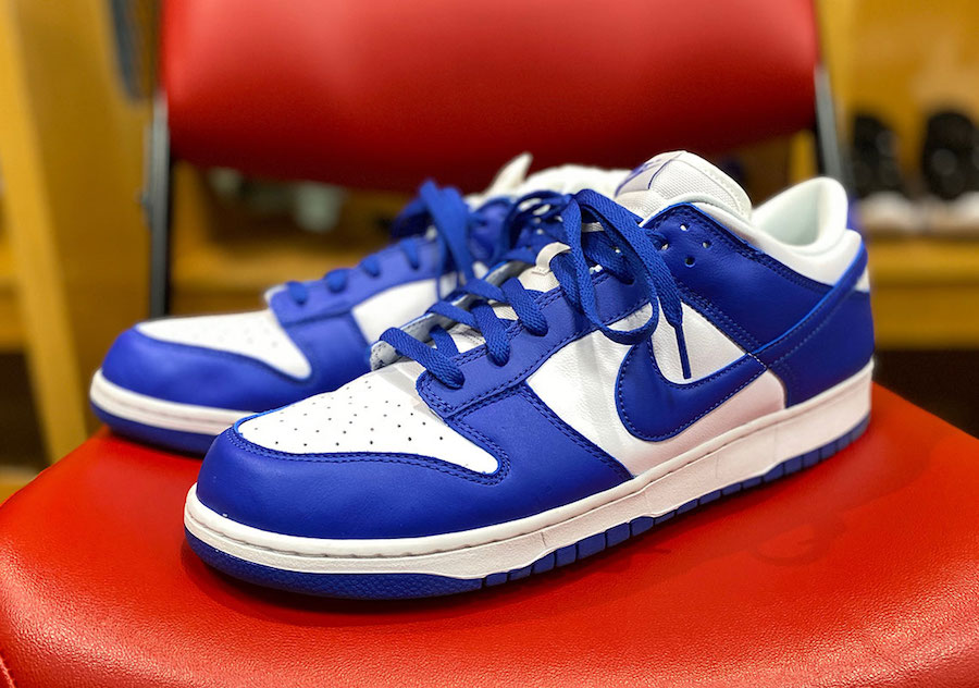 Nike Dunk Low Kentucky White Royal Blue Release Date