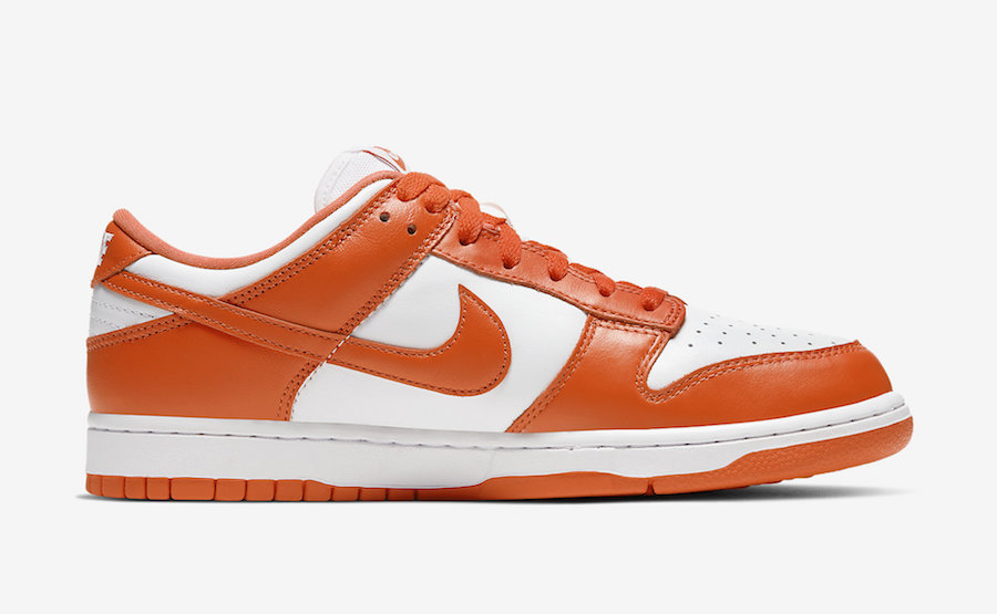 Nike Dunk Low Syracuse Orange White CU1726-101 Release Date Price