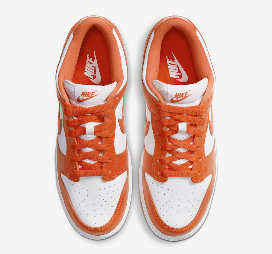 Nike Dunk Low Syracuse Orange White CU1726-101 Release Date Price