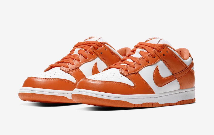 Nike Dunk Low Syracuse Orange White CU1726-101 Release Date Price