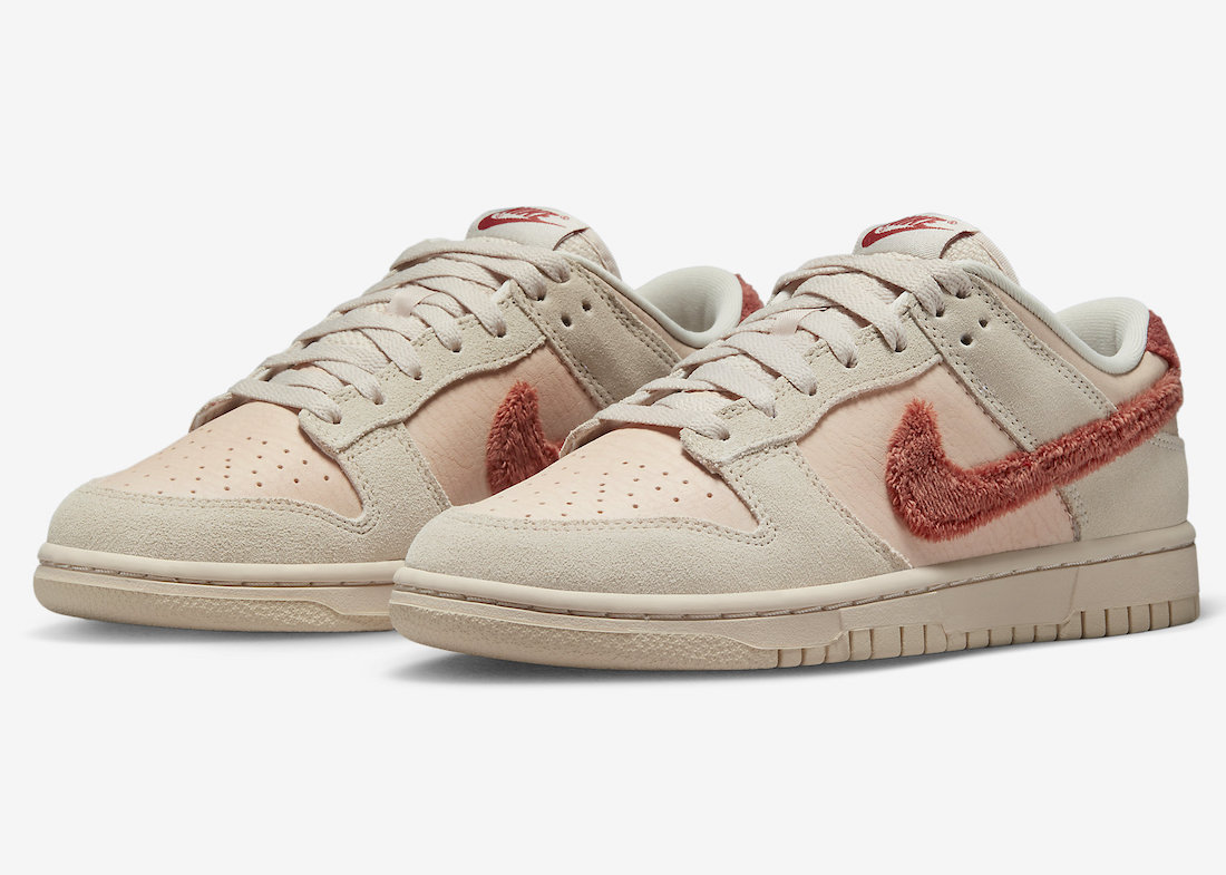 Nike Dunk Low Terry Swoosh Shimmer Mars Stone Sanddrift DZ4706-200 Release Date