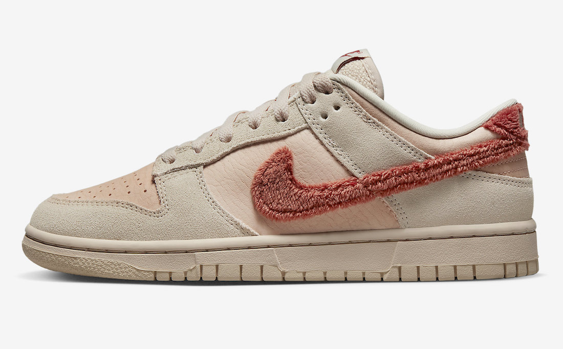 Nike Dunk Low Terry Swoosh Shimmer Mars Stone Sanddrift DZ4706-200 Release Date