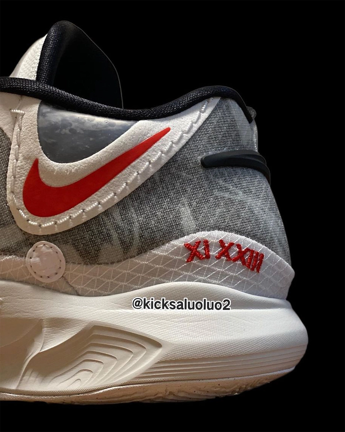 Nike Kyrie 8 White University Red Black Wolf Grey DJ6017-100 Release Date