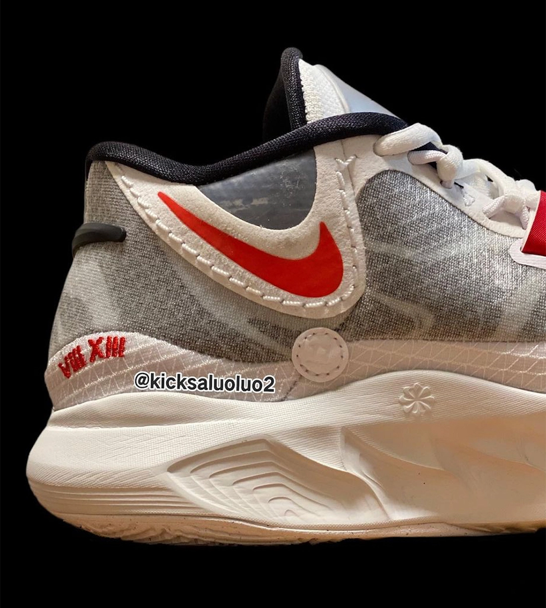 Nike Kyrie 8 White University Red Black Wolf Grey DJ6017-100 Release Date