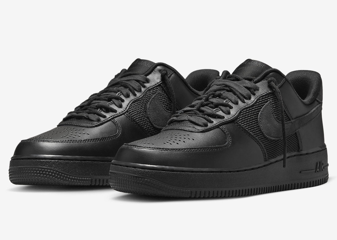 Slam Jam Nike Air Force 1 Low Black DX5590-001 Release Date