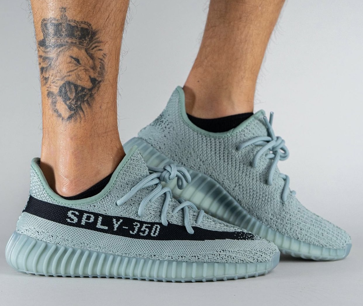 adidas Yeezy Boost 350 V2 Jade Ash HQ2060 Release Date On-Feet