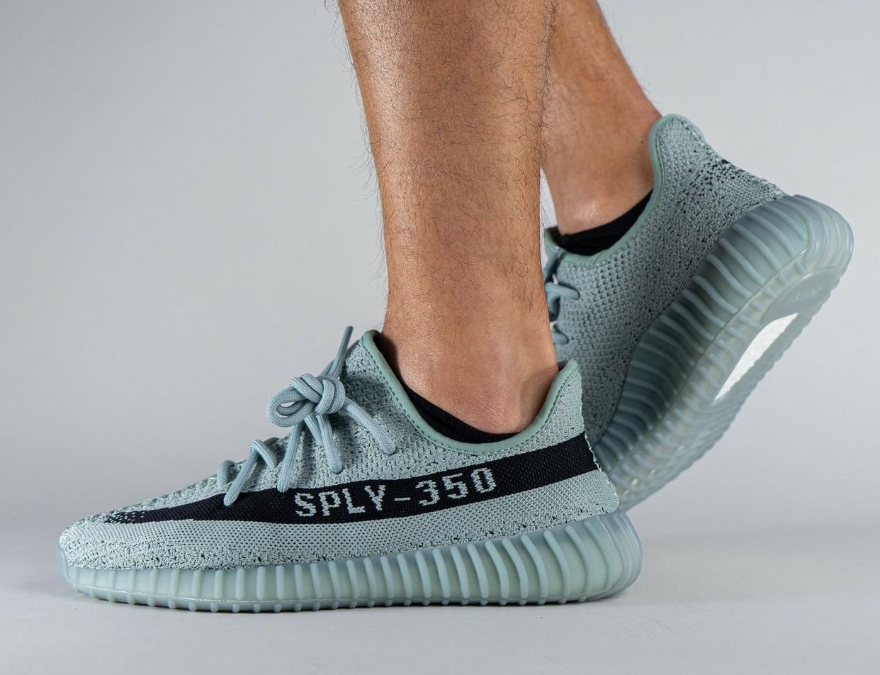 adidas Yeezy Boost 350 V2 Jade Ash HQ2060 Release Date On-Feet