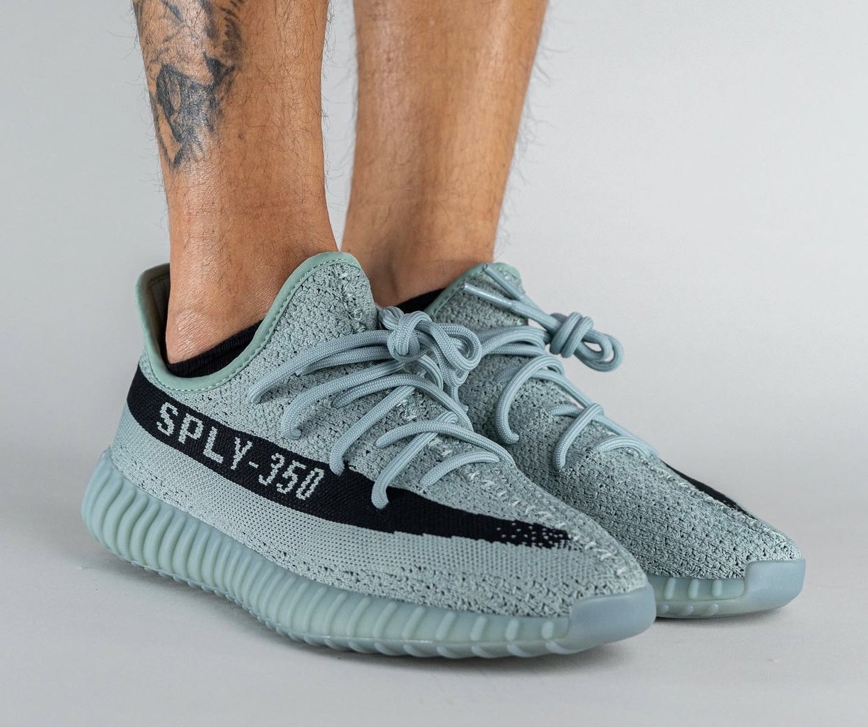 adidas Yeezy Boost 350 V2 Jade Ash HQ2060 Release Date On-Feet