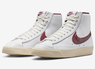 这款Nike Blazer Mid带有Swoosh Holsters的吊牌。